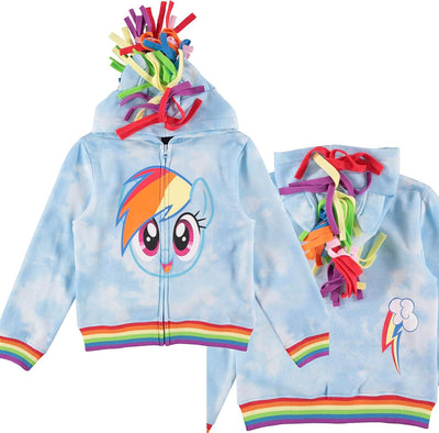 My Little Pony Magical Rainbow Dash Cosplay Hoodie for Girls - Super Soft & Fun for Playtime and Parties! - TempleTape.com