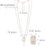 Pendant Necklace Cubic Zirconia 18K Gold Plated | Paperclip Chain Necklace | Non Tarnish & Waterproof | Hypoallergenic | Gift For Her | Additional 3” Extender Included - TempleTape.com