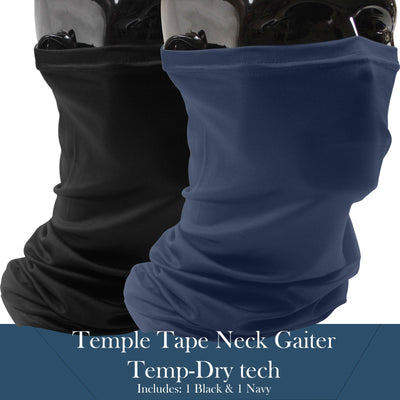 TEMPLE TAPE PERFORMANCE NECK GAITERS BUNDLE & SAVE - 2 PACKS - TempleTape.com