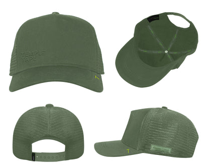 Temple Tape Fleece Lined Trucker Hats - Snapback