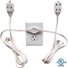 Twin (Double sided) Extension Cord Power Strip 12,18, and 24 Feet - TempleTape.com