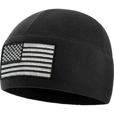 Premium Brushed Fleece Tactical  Watch Cap Warm Beanie - American Flag