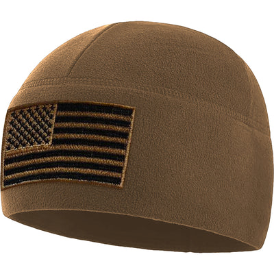 Premium Brushed Fleece Tactical  Watch Cap Warm Beanie - American Flag