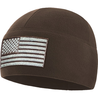 Premium Brushed Fleece Tactical  Watch Cap Warm Beanie - American Flag