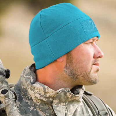 Premium Brushed Fleece Tactical  Watch Cap Warm Beanie - Patch Beanies