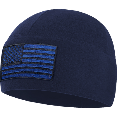 Premium Brushed Fleece Tactical  Watch Cap Warm Beanie - American Flag