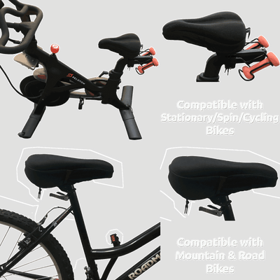#original_alt_text# - "Premium Elite Series" Ultra Gel Bike Seat Cushion - TempleTape.com